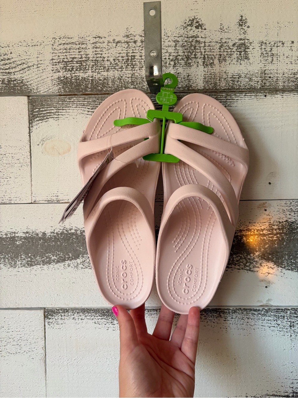 CROCS Light Pink Slide Sandals